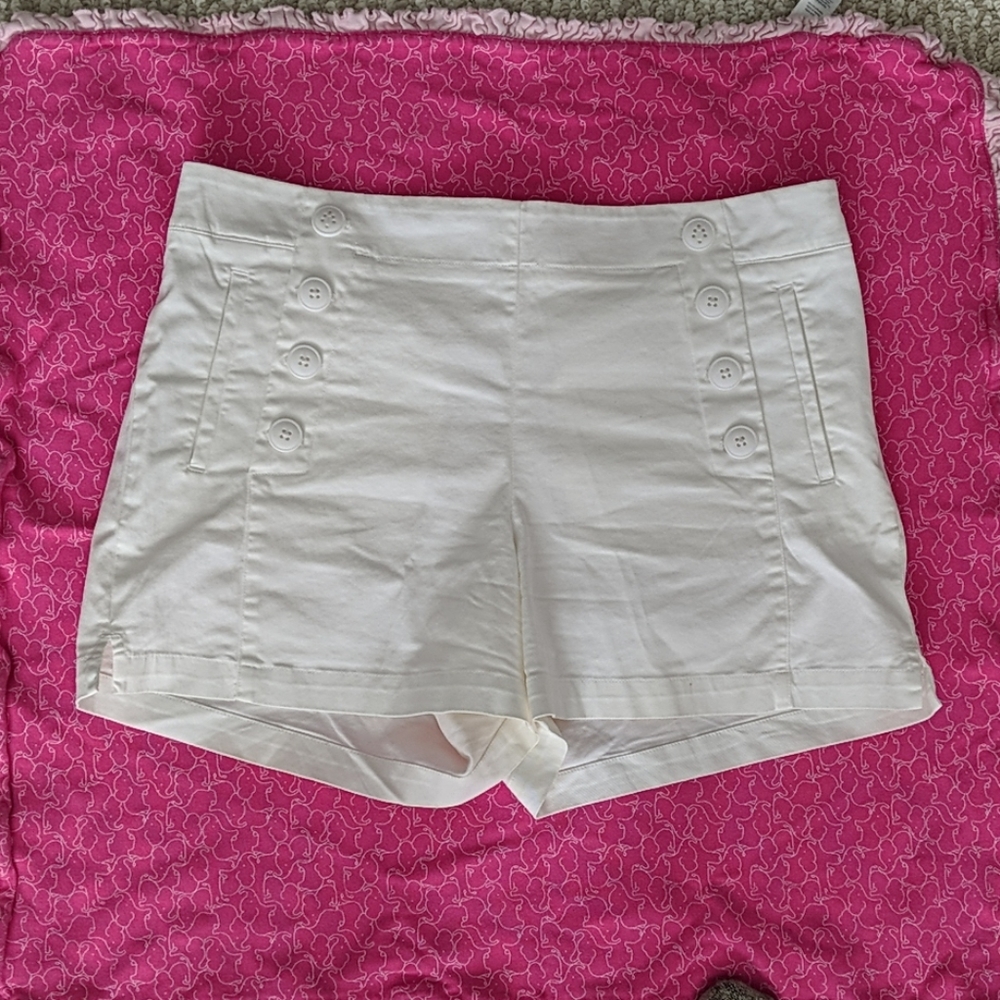 Loft white Riviera shorts
